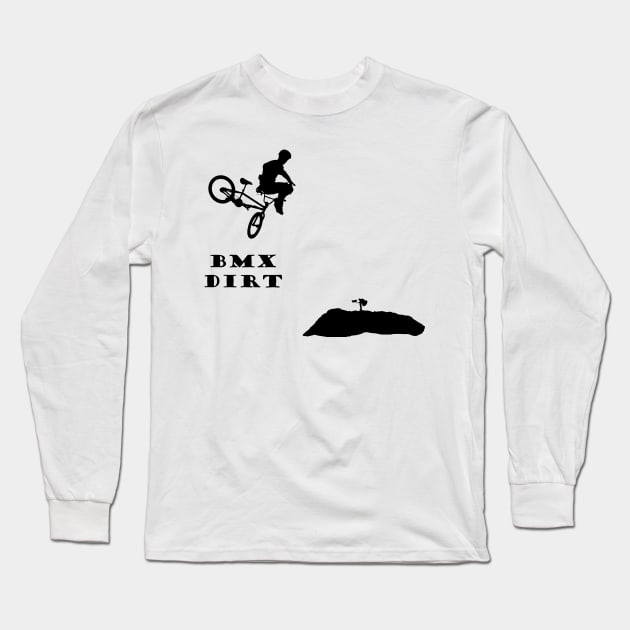 bmx dirt Long Sleeve T-Shirt by rickylabellevie